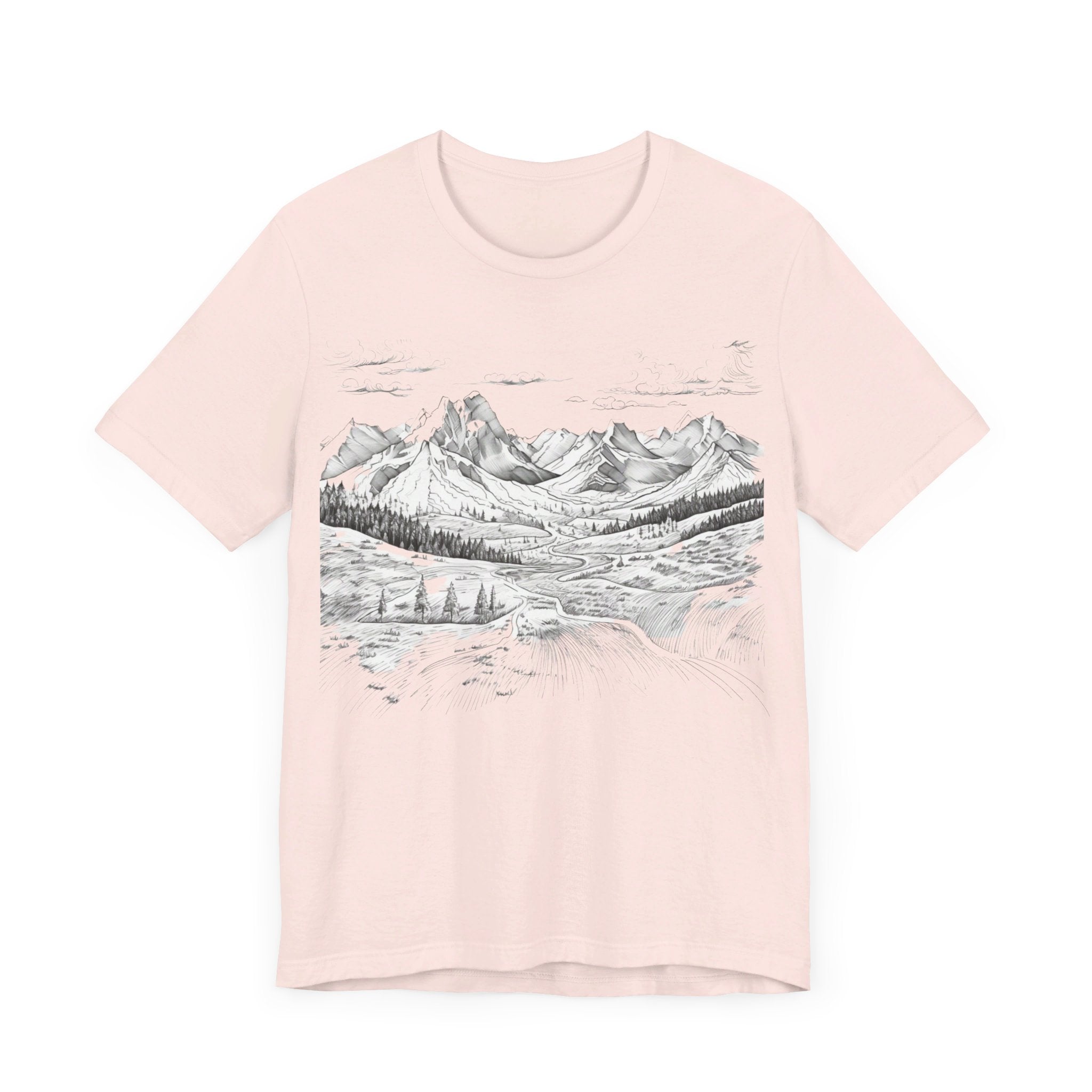 Chugach Valley Alaskan Wilderness - Unisex Jersey Short Sleeve Tee