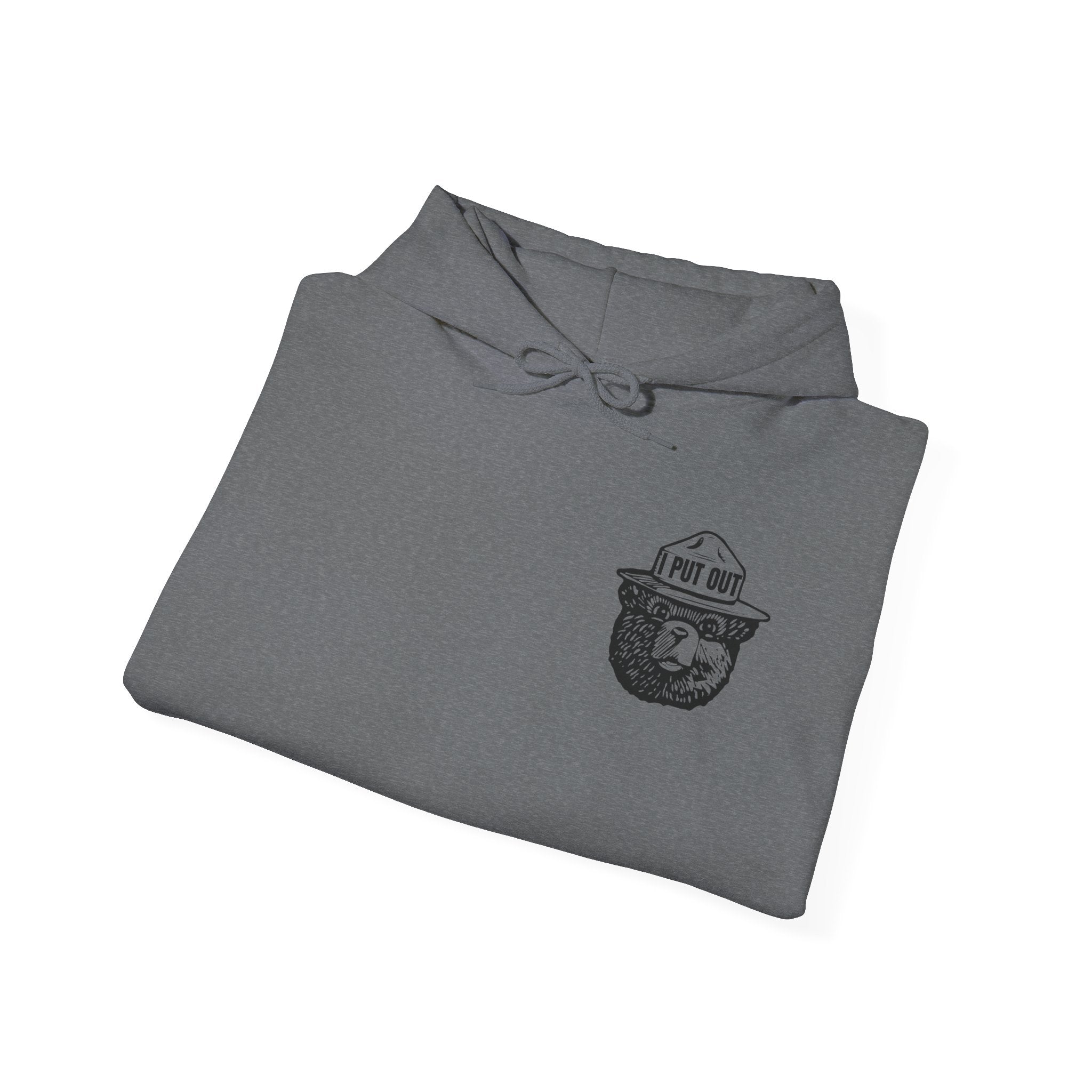 Smokey Firefighter Hoodie – 'I Put Out' Hooded Sweatshirt