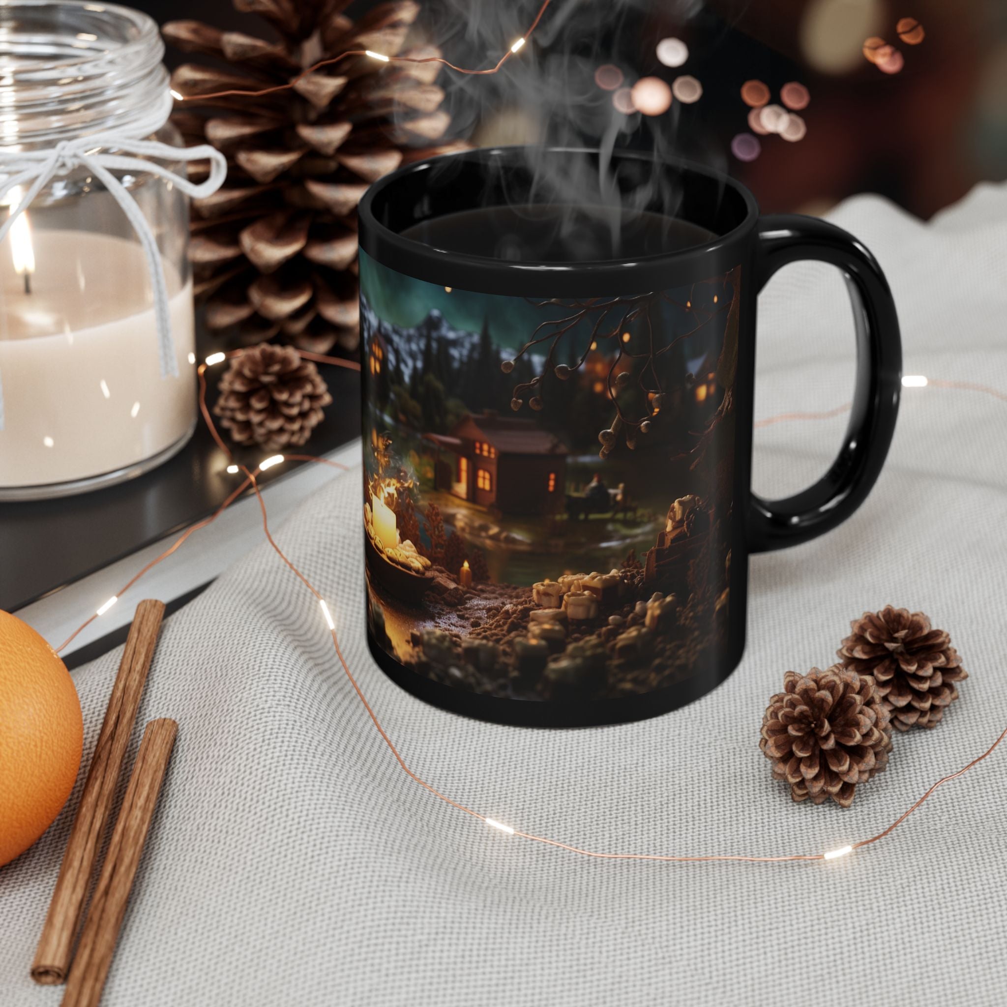 Fireside Mug  - 11oz Black Mug