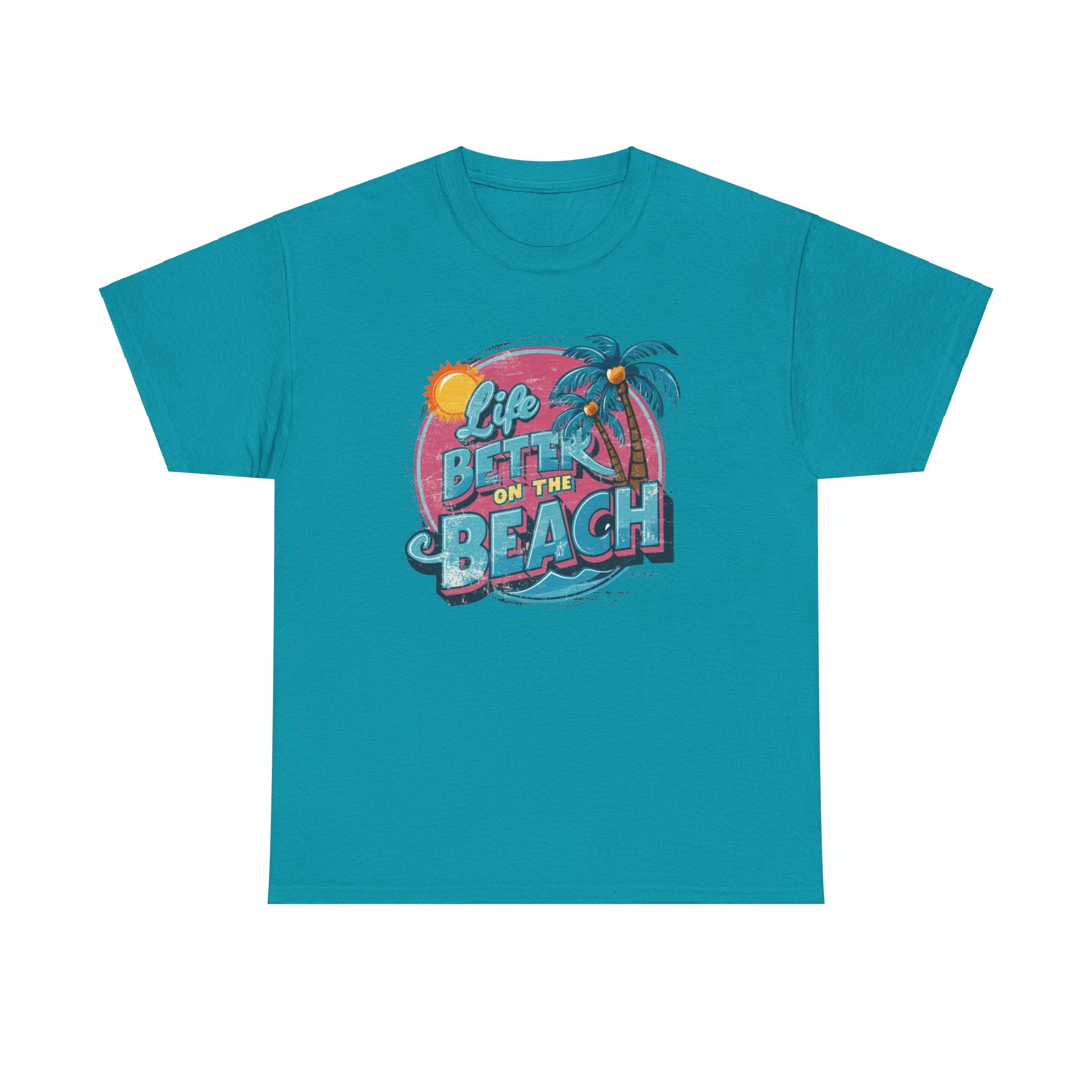 Life is Better at the Beach - Unisex Heavy Cotton Tee - Spruced Roost