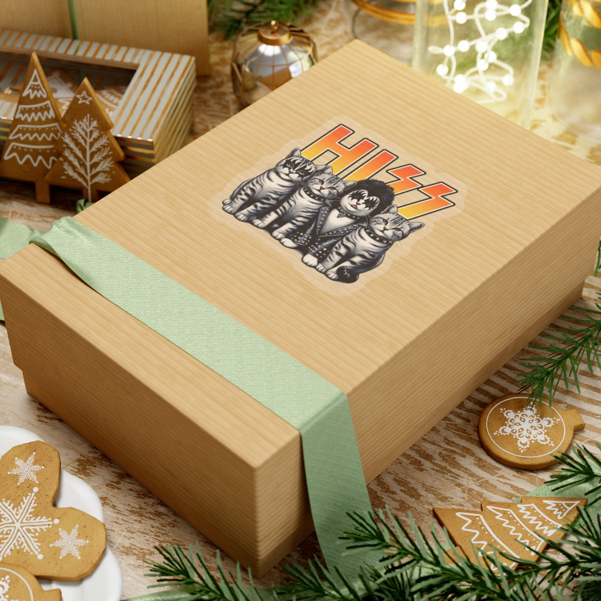 HISS the Kitties Rock Band - Kiss-Cut Stickers