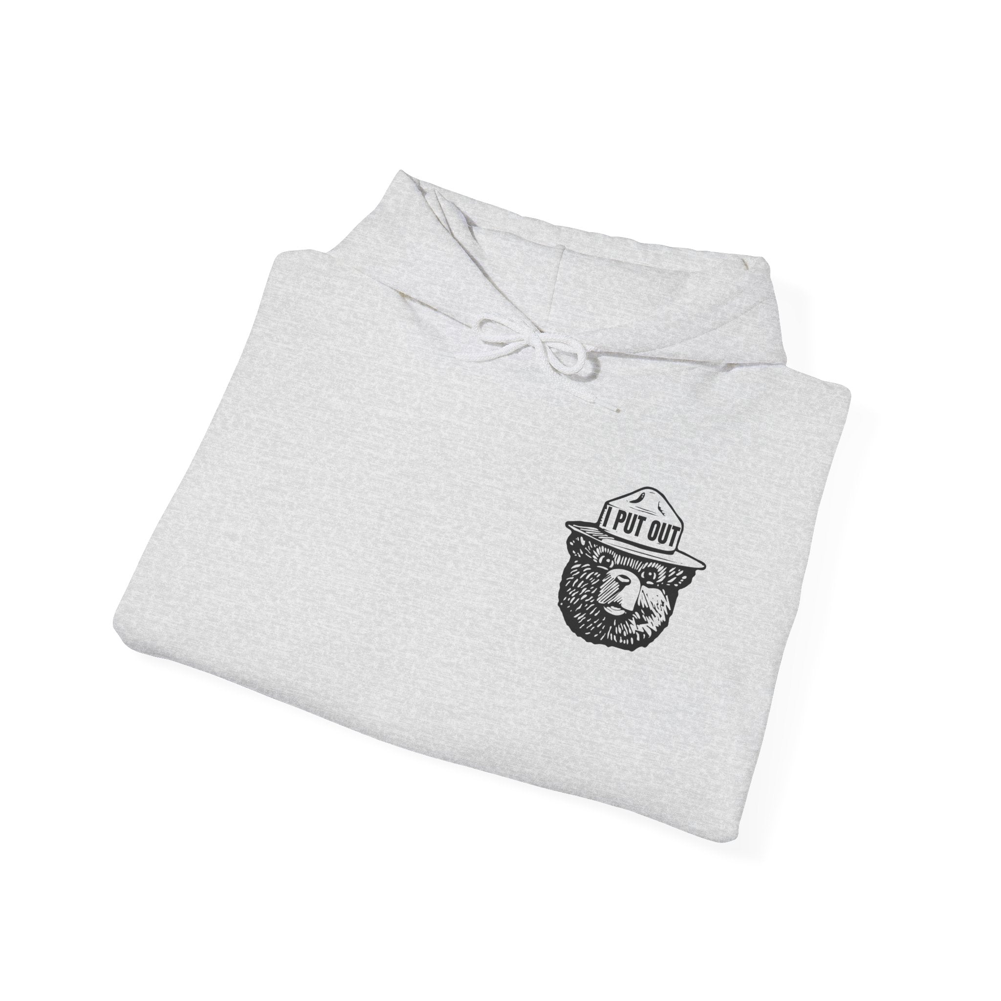 Smokey Firefighter Hoodie – 'I Put Out' Hooded Sweatshirt