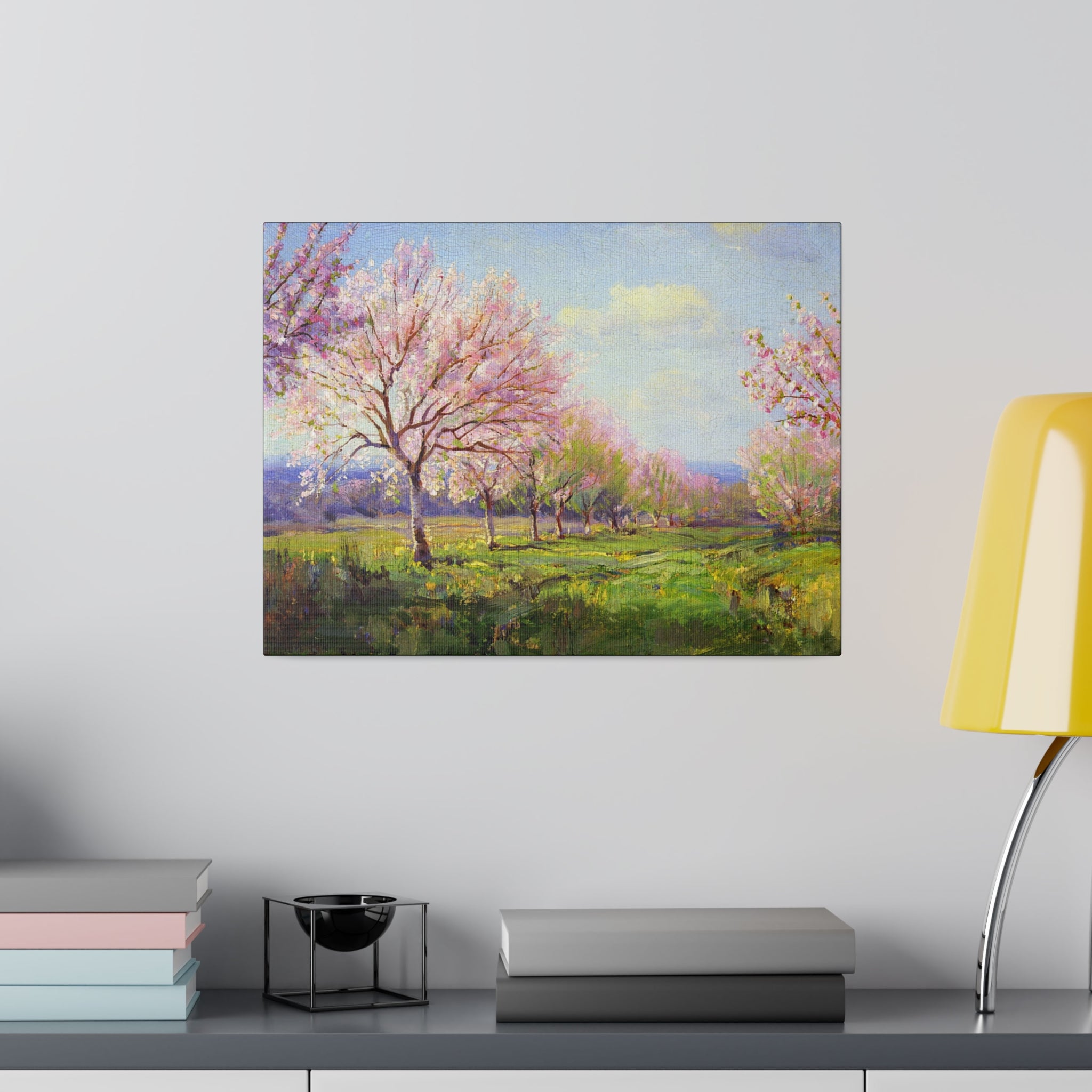 Peach Orchard on Mavericks Farm - Julian Onderdonk - Matte Canvas, Stretched, 0.75" - Spruced Roost