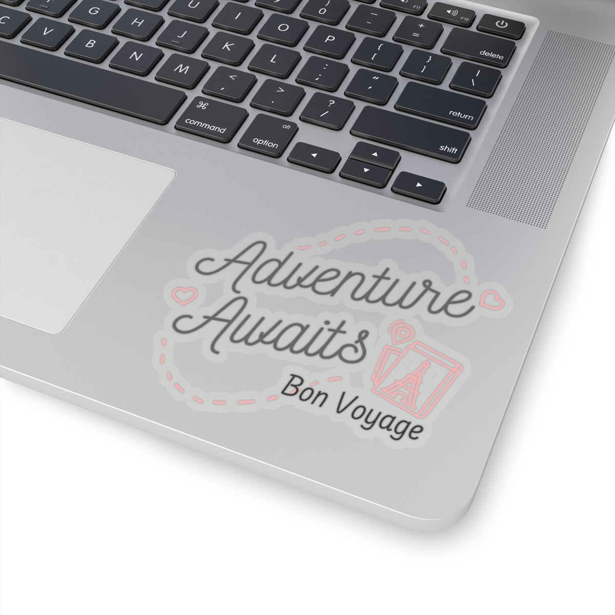 Adventure Awaits Bon Voyage Paris France Kiss-Cut Stickers