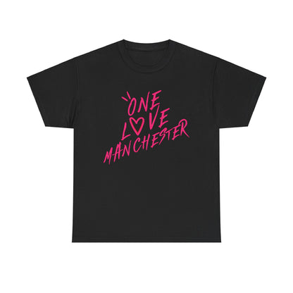 One Love Manchester Hot Pink - Unisex Heavy Cotton Tee