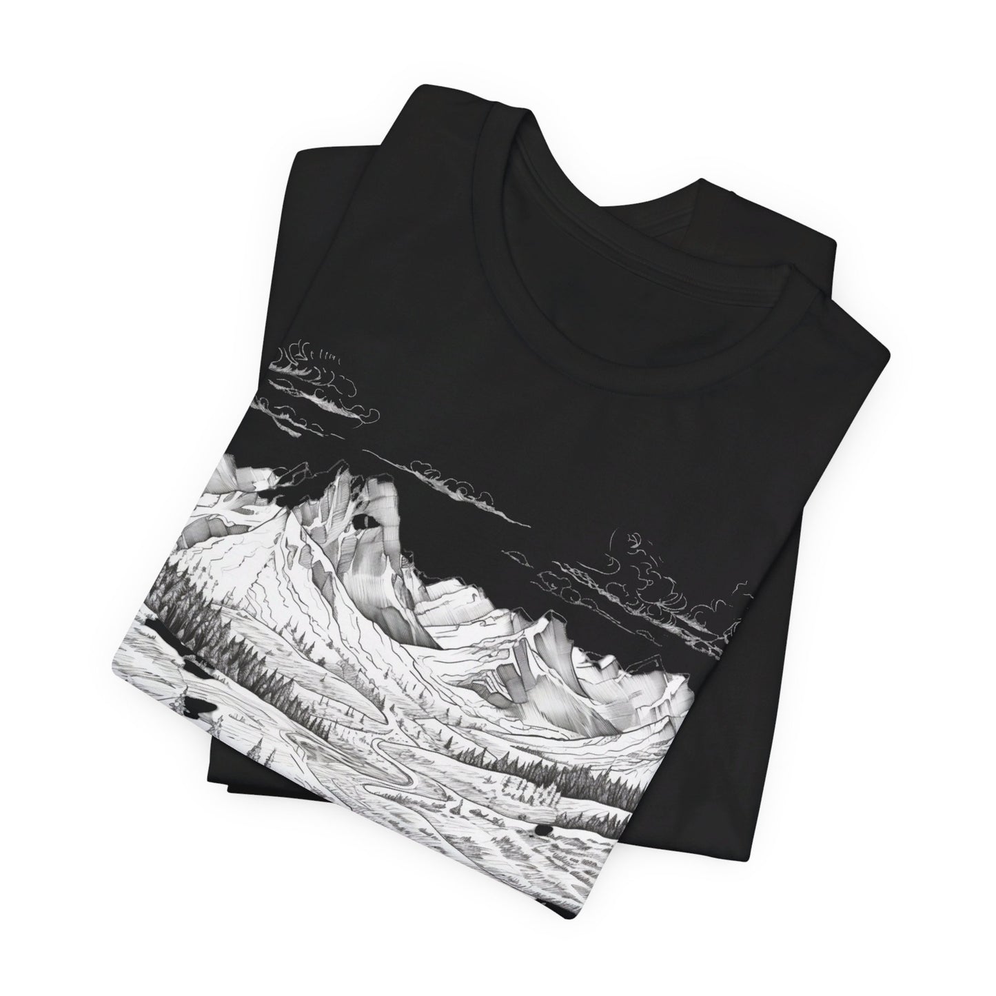 Chugach Valley Alaskan Wilderness - Unisex Jersey Short Sleeve Tee