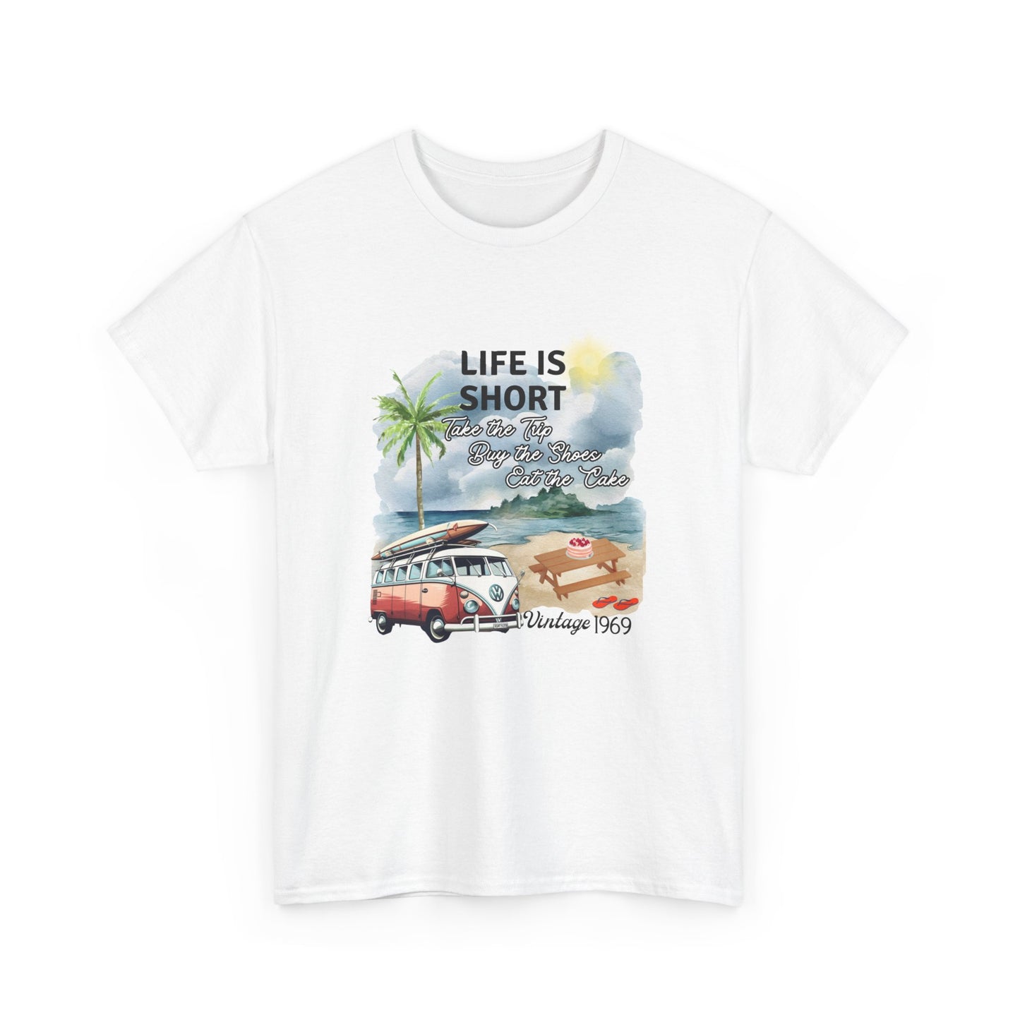 Life is Short - 1969 Unisex Heavy Cotton Tee