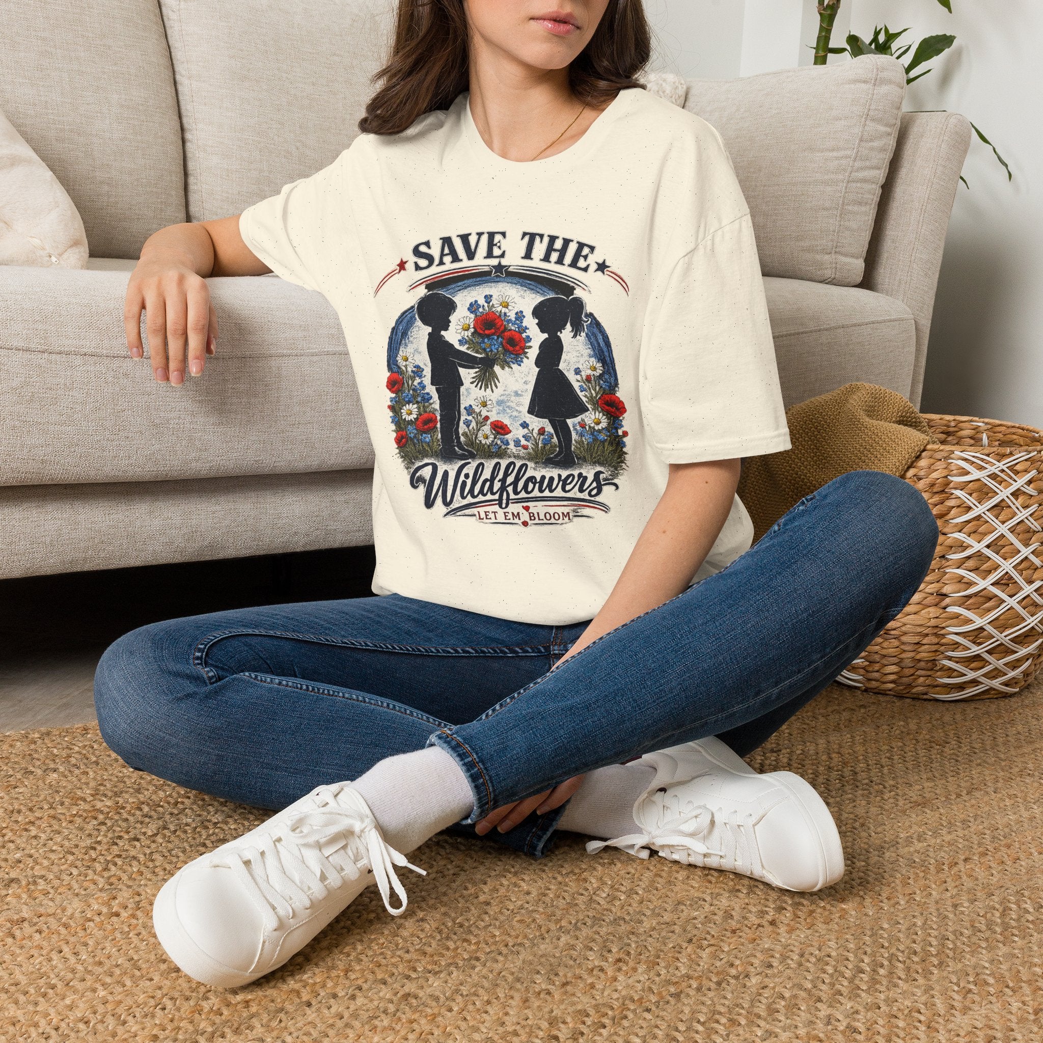 Save the Wildflowers T‑Shirt — Floral Conservation Tee
