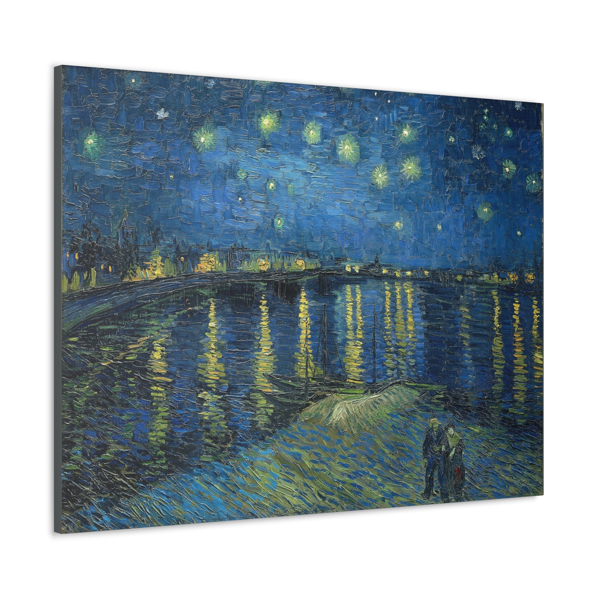 Starry Night Over the Rhone - Vincent Van Gogh Canvas Gallery Wraps