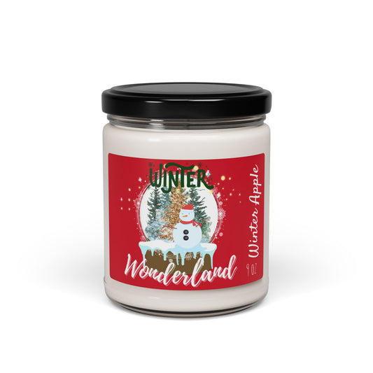 Winter Wonderland Red Apple Scented Soy Candle, 9oz