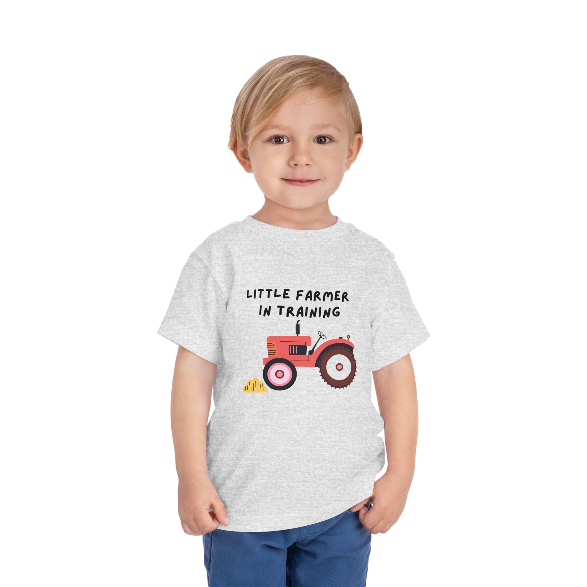 Little Farmer in Training - Red Tractor - Kids' T-Shirt - 2T, 3T, 4T, 5T - Spruced Roost