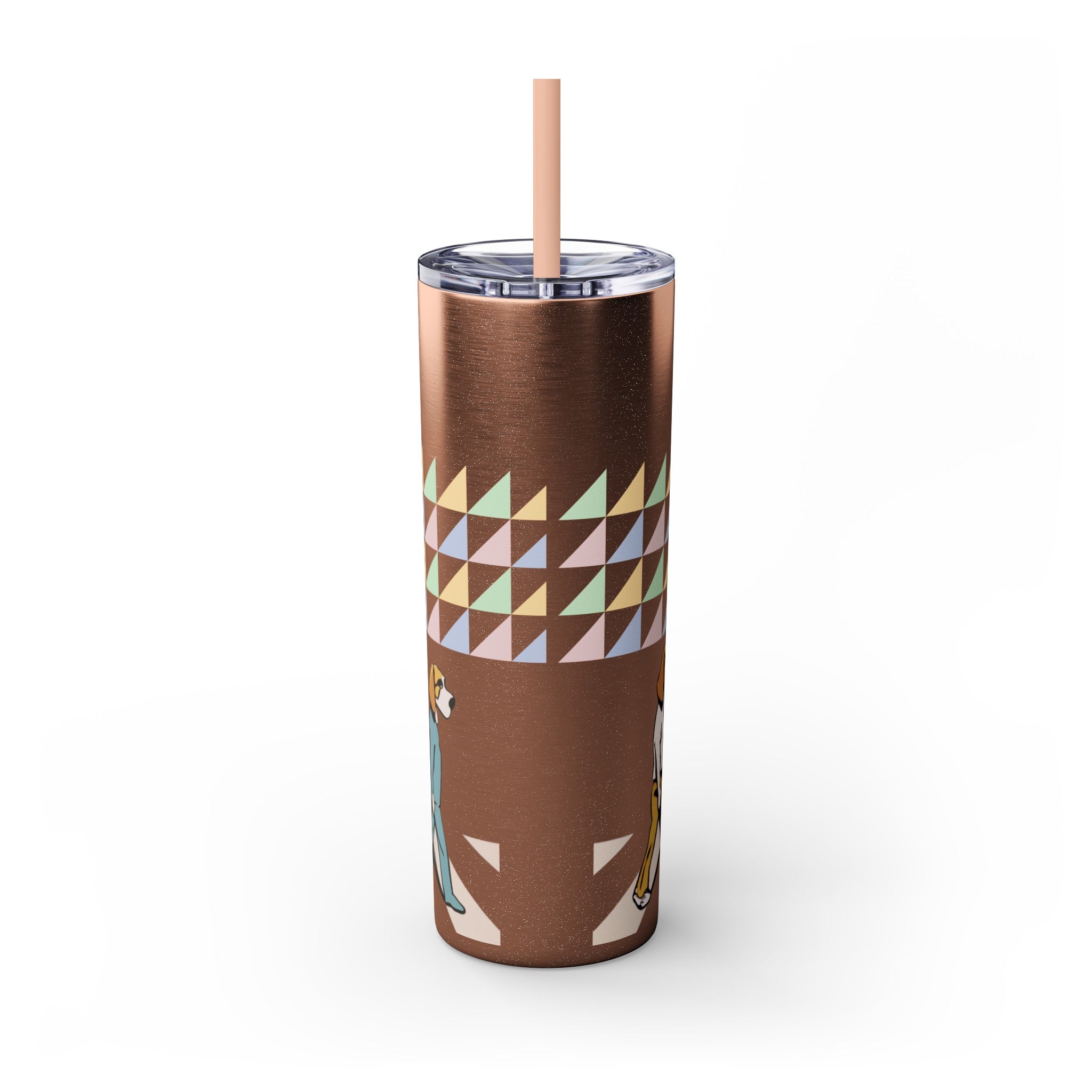 The Beagles - Skinny Tumbler with Straw, 20oz
