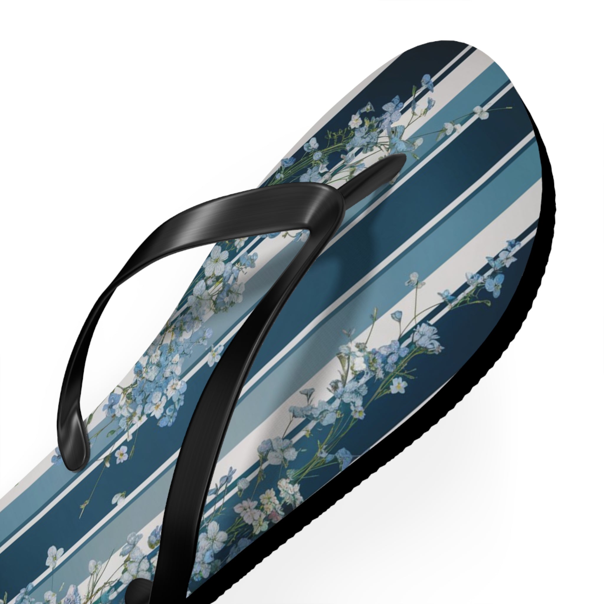 Forget me Not Striped Flip Flops