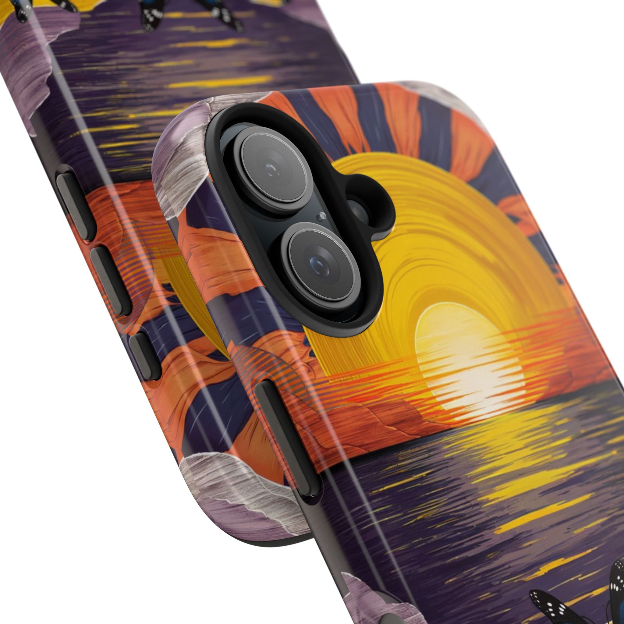 Butterly Sunset Beach - Tough Case for iPhone 14, 15, 16