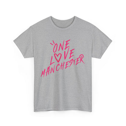 One Love Manchester Hot Pink - Unisex Heavy Cotton Tee