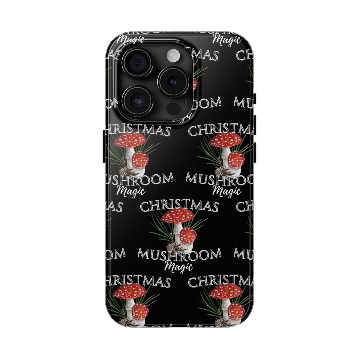 Merry Mushroom Christmas - Tough Case for iPhone 14, 15, 16