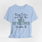 Keep Calm and let the Web Developer handle It - Jersey Short Sleeve Tee