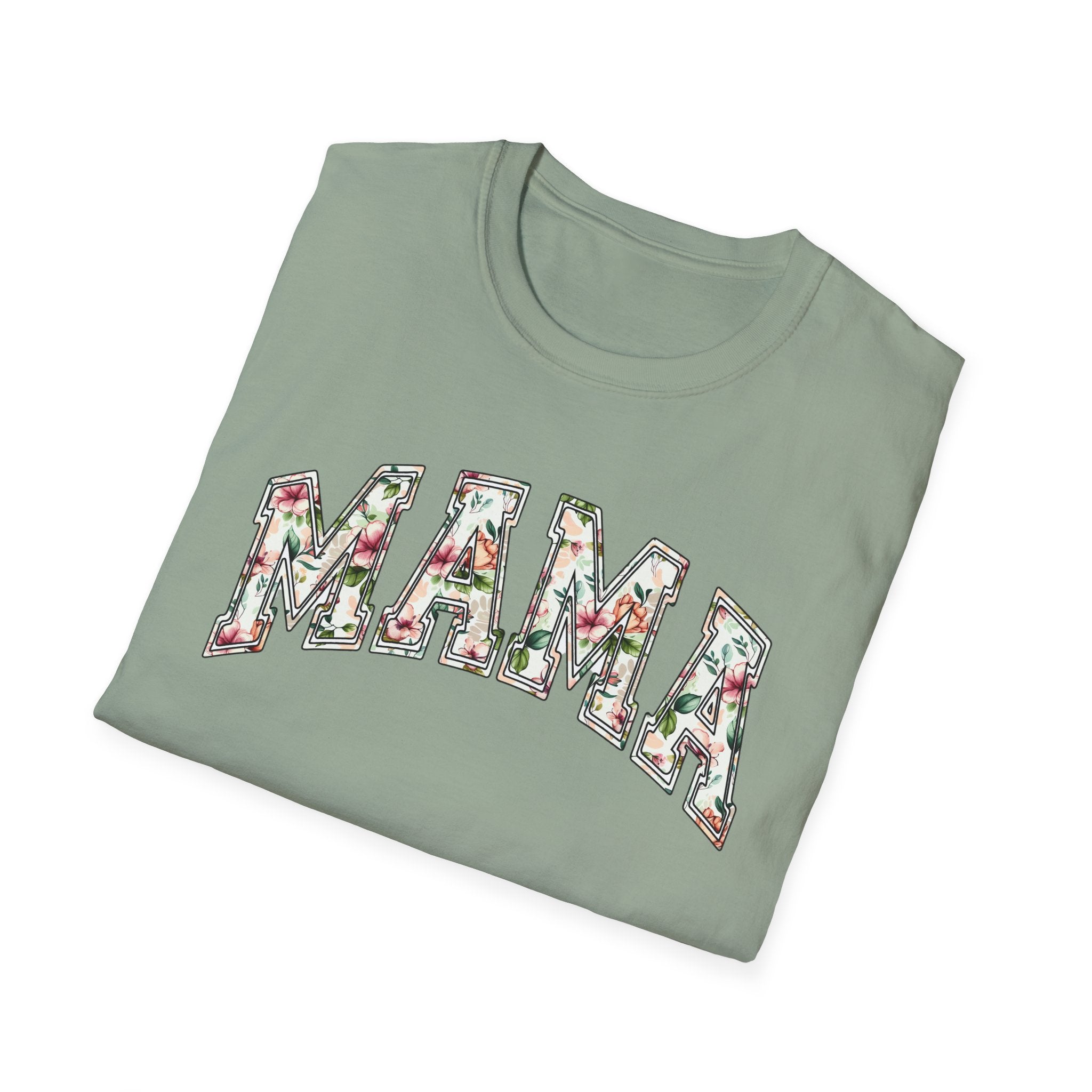 Mama Floral Unisex Softstyle T-Shirt