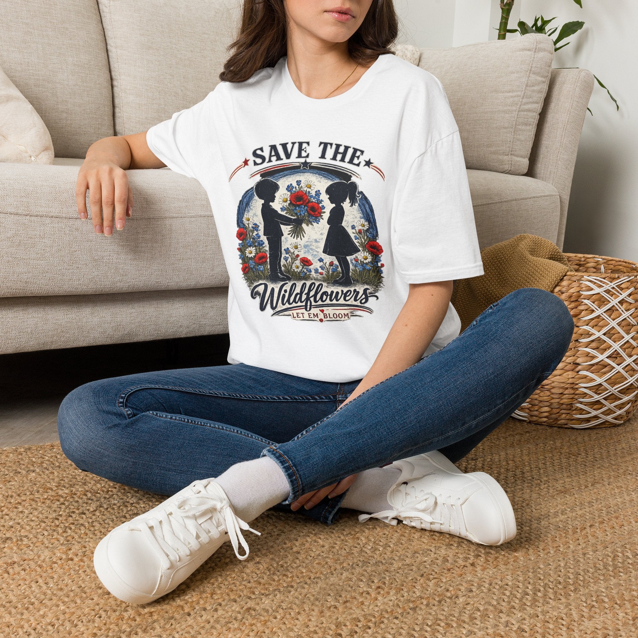 Save the Wildflowers T‑Shirt — Floral Conservation Tee