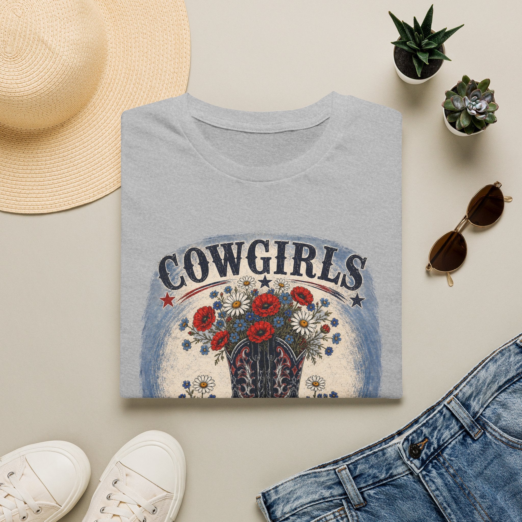 Cowgirls Love Wildflowers - Women's T-shirt