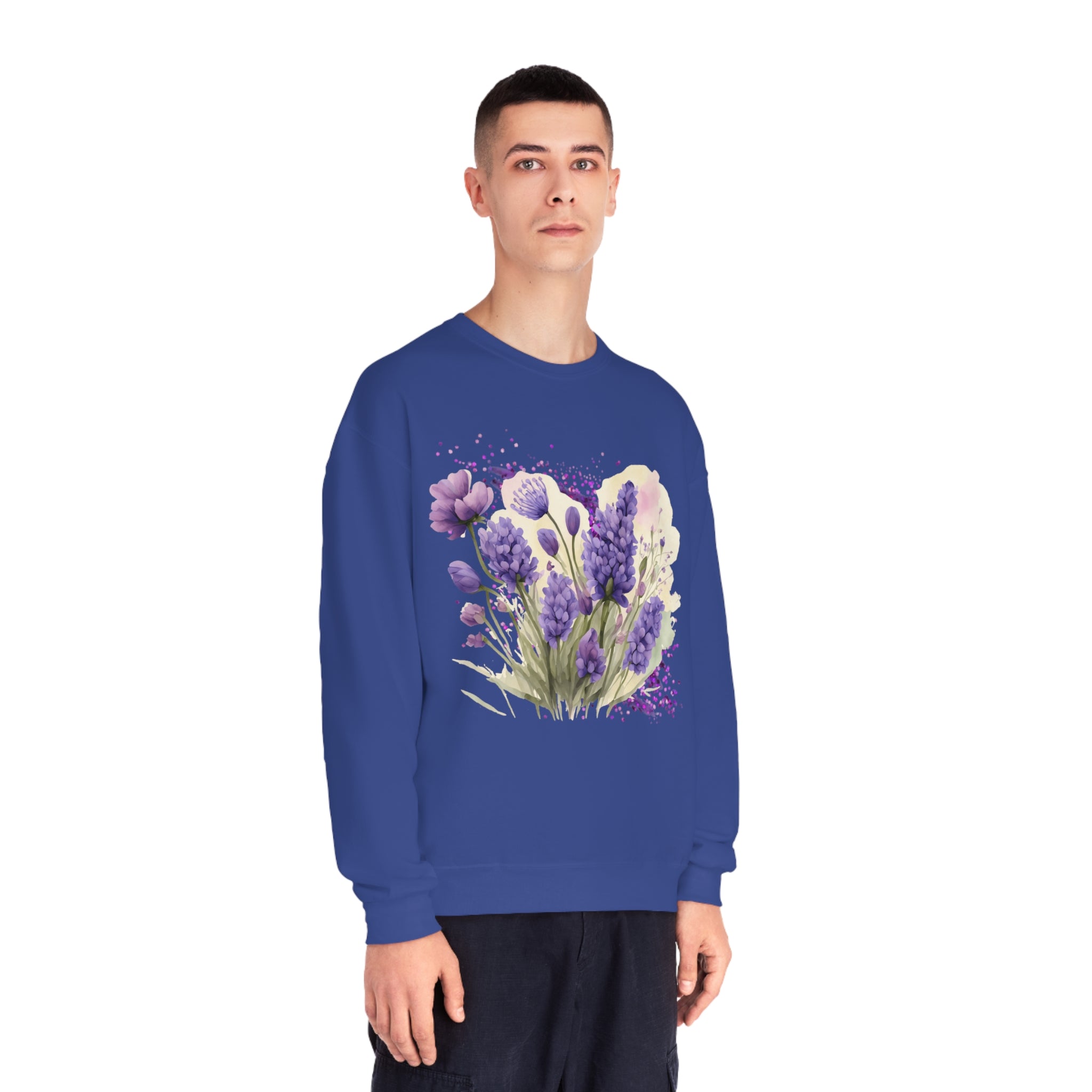 Lavender Glitter Unisex NuBlend® Crewneck Sweatshirt - Spruced Roost