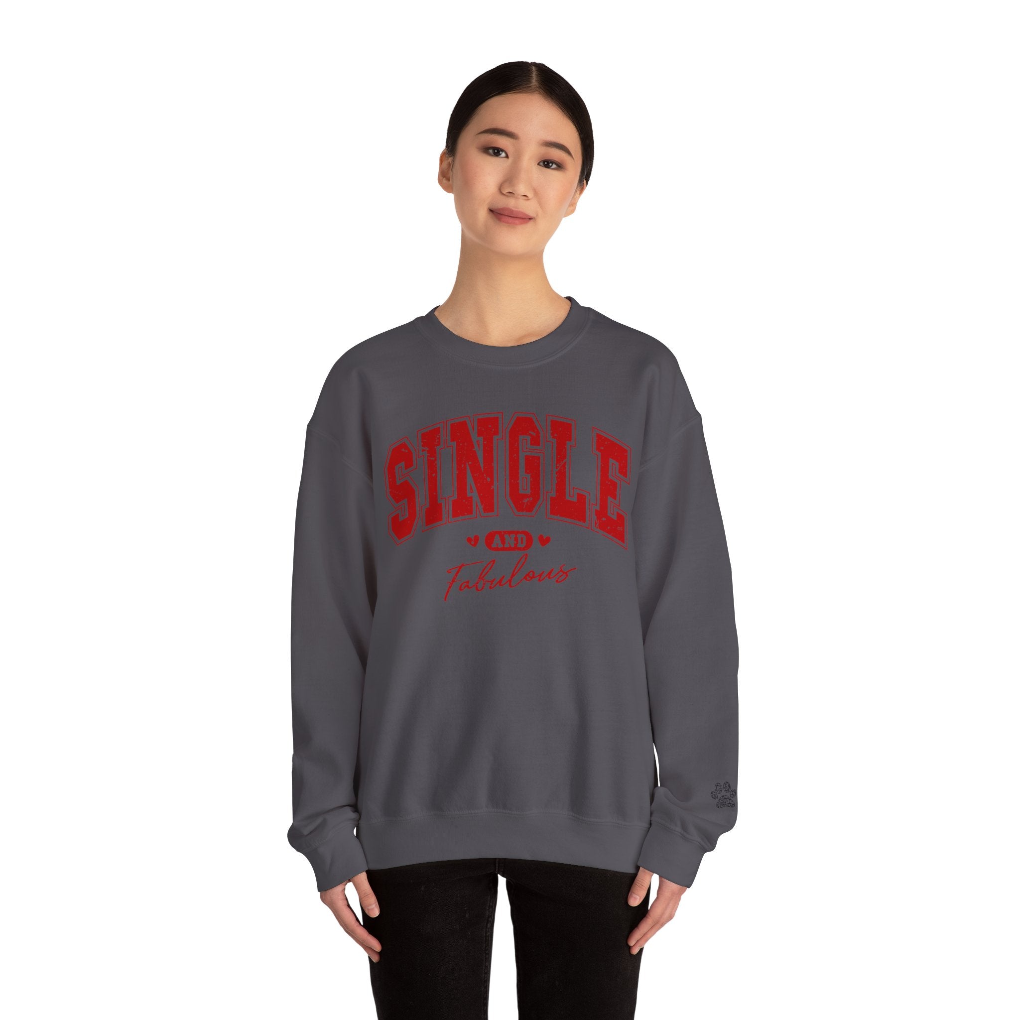 Single and Fabulous - Women's Heavy Blend™ Crewneck Sweatshirt