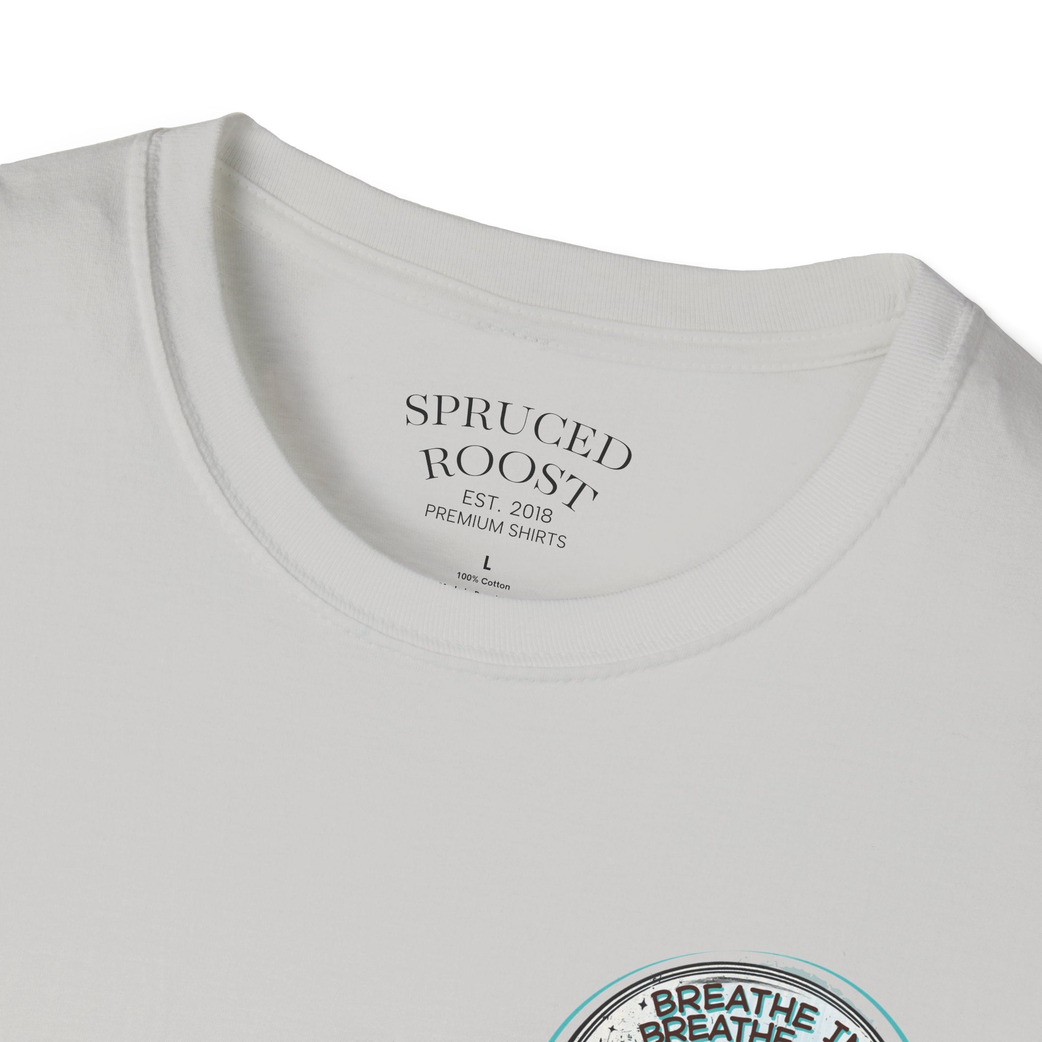 Breathe In,  Breathe Out - Women's Unisex Sized Crew Graphic T-Shirt