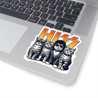 HISS the Kitties Rock Band - Kiss-Cut Stickers