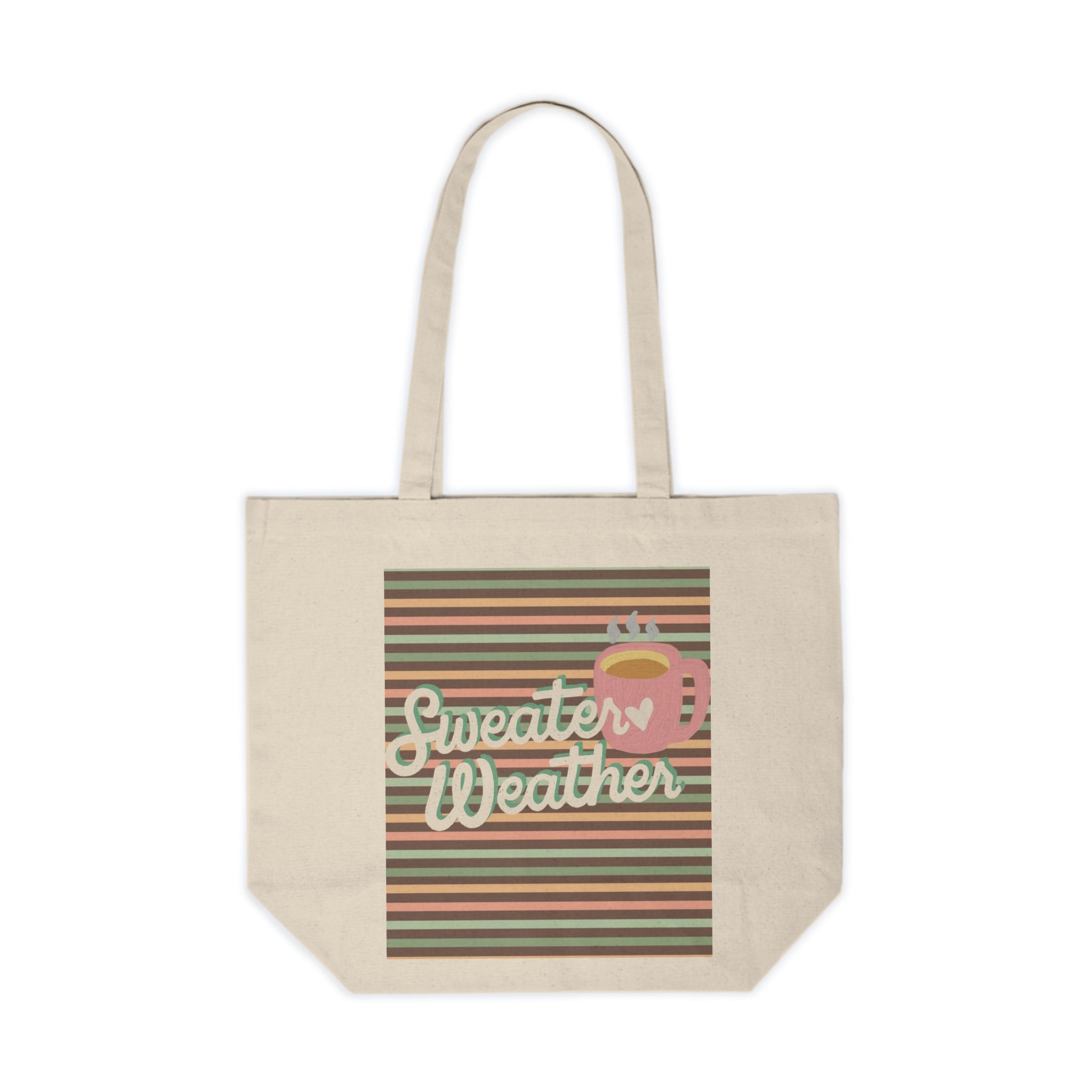 It's Sweater Weather - Canvas Shopping Tote - Spruced Roost