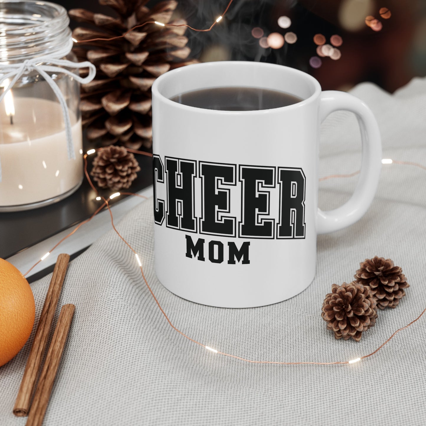 CHEER MOM - Ceramic Mug, (11oz, 15oz)