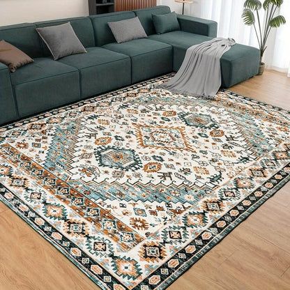 Saigewood Grove - 5 Sizes - Machine Washable, Low-Pile, Vintage Boho Non-Slip Rug