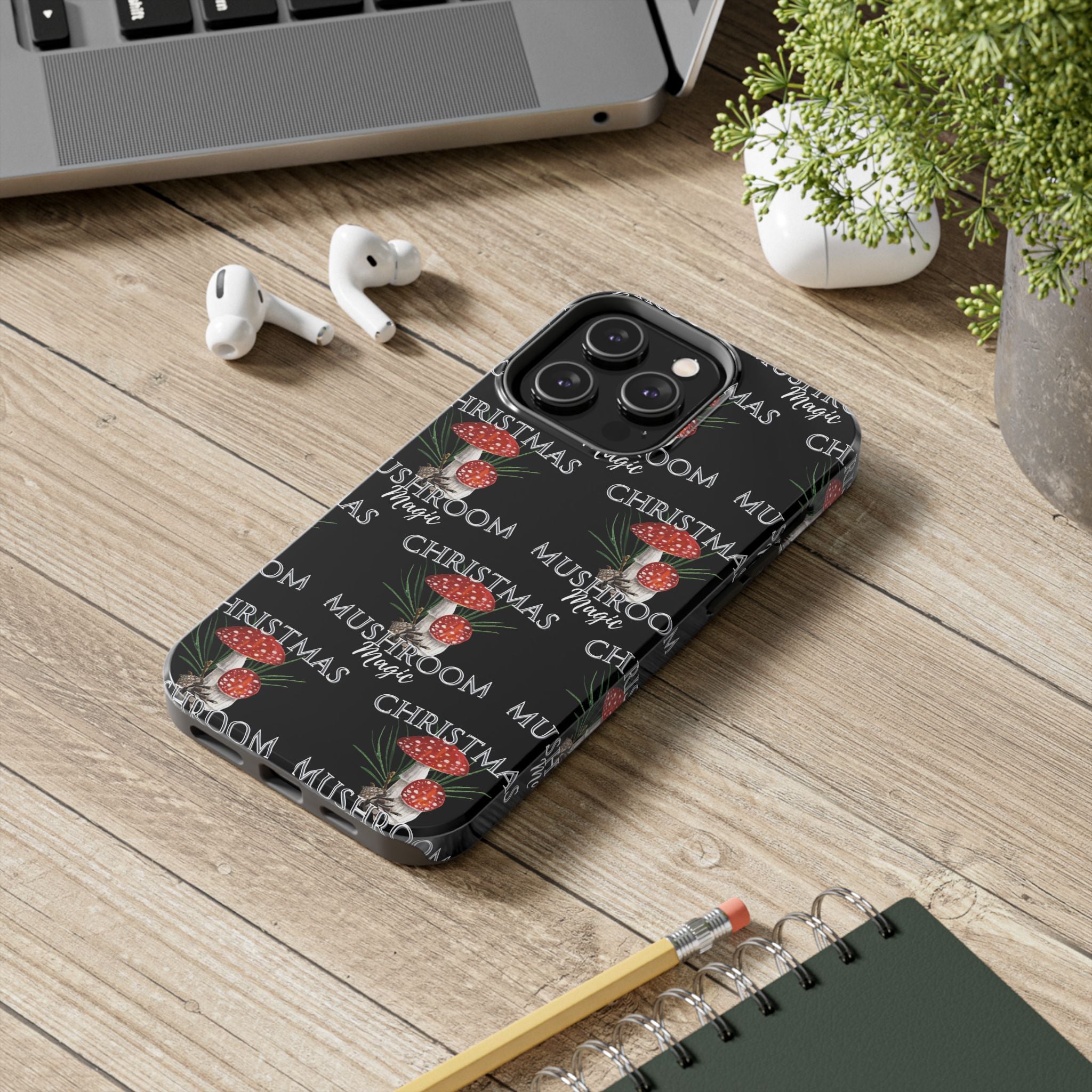 Merry Mushroom Christmas - Tough Phone Cases