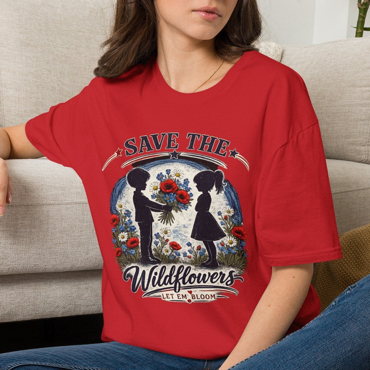 Save the Wildflowers T‑Shirt — Floral Conservation Tee