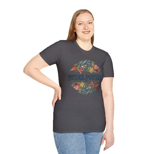 Petal Poetry Unisex Softstyle T-Shirt - S-3XL - Spruced Roost