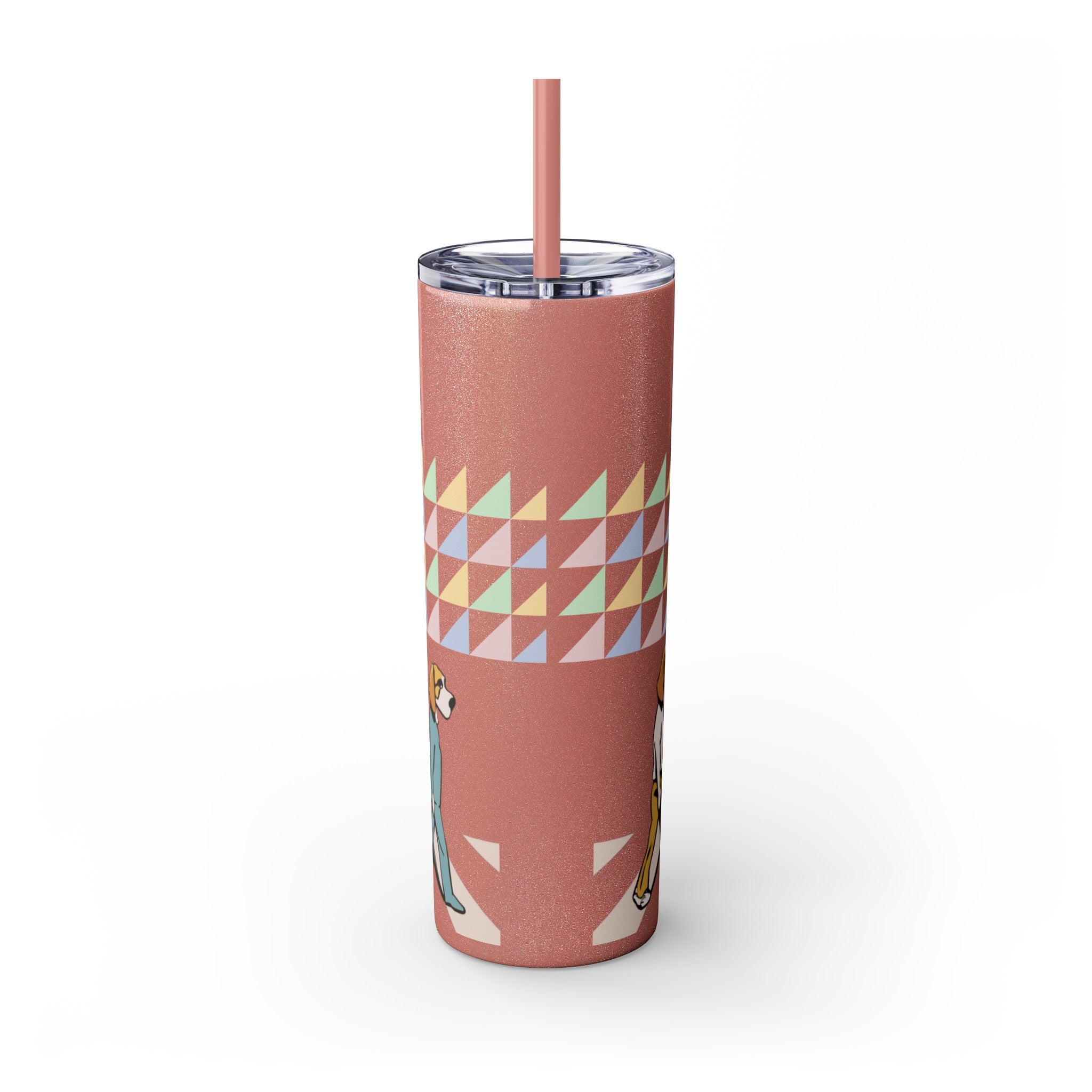 The Beagles - Skinny Tumbler with Straw, 20oz