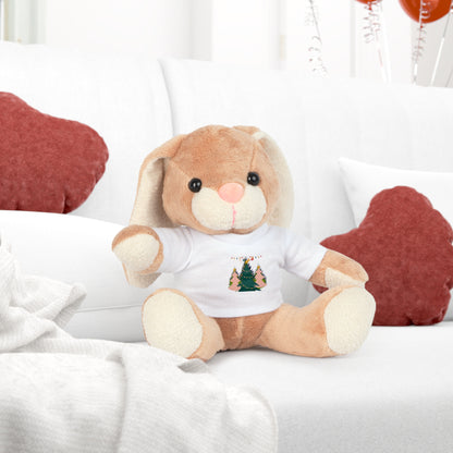 Christmas Plush Toy with T-Shirt - Warm & Cozy Xmas - Bear, Sheep, Bunny Elephant