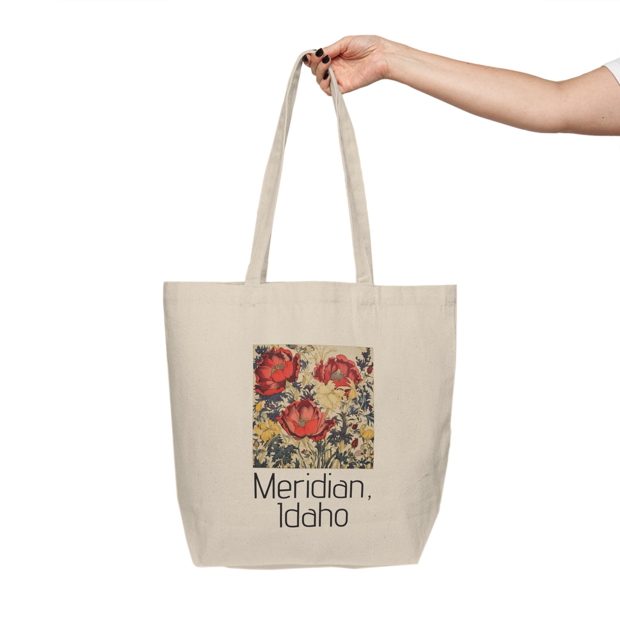 Meridian, Idaho (Customizable) - Canvas Shopping Tote - Spruced Roost