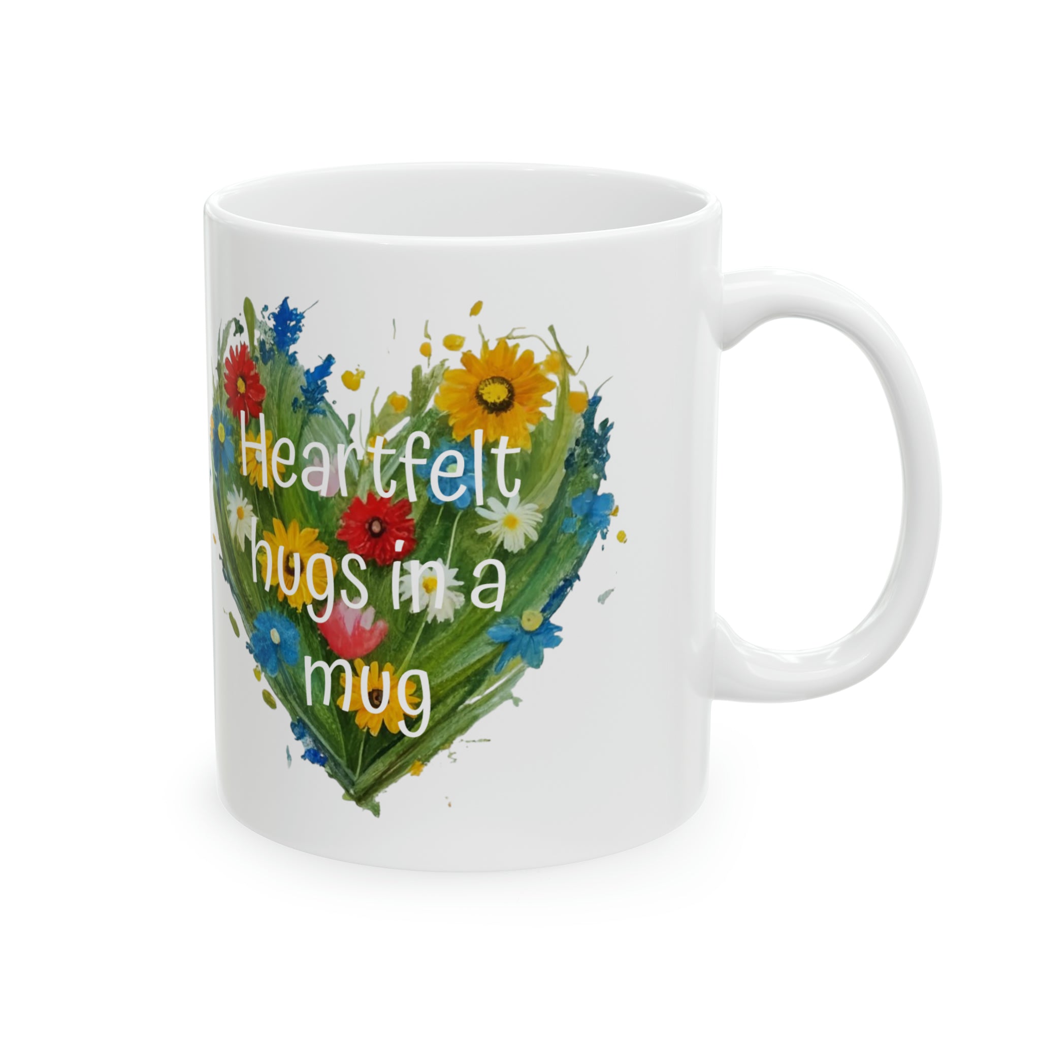 Heartful Ceramic Mug, 11oz - Spruced Roost