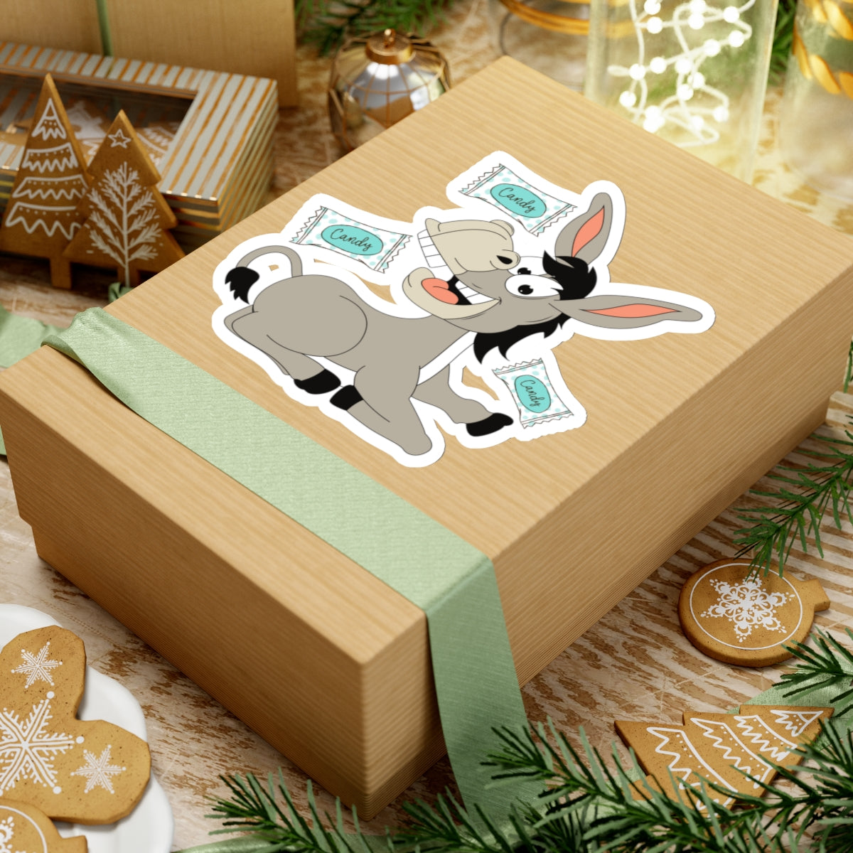 Candy Ass Donkey Kiss-Cut Stickers