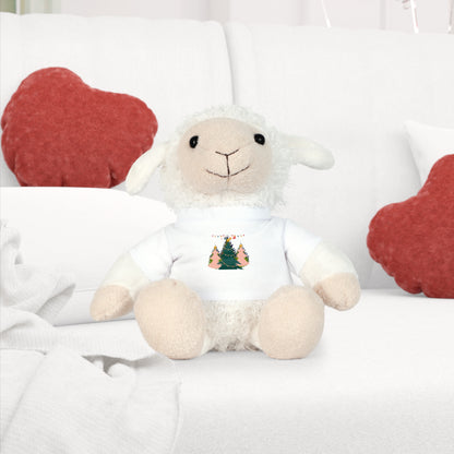 Christmas Plush Toy with T-Shirt - Warm & Cozy Xmas - Bear, Sheep, Bunny Elephant