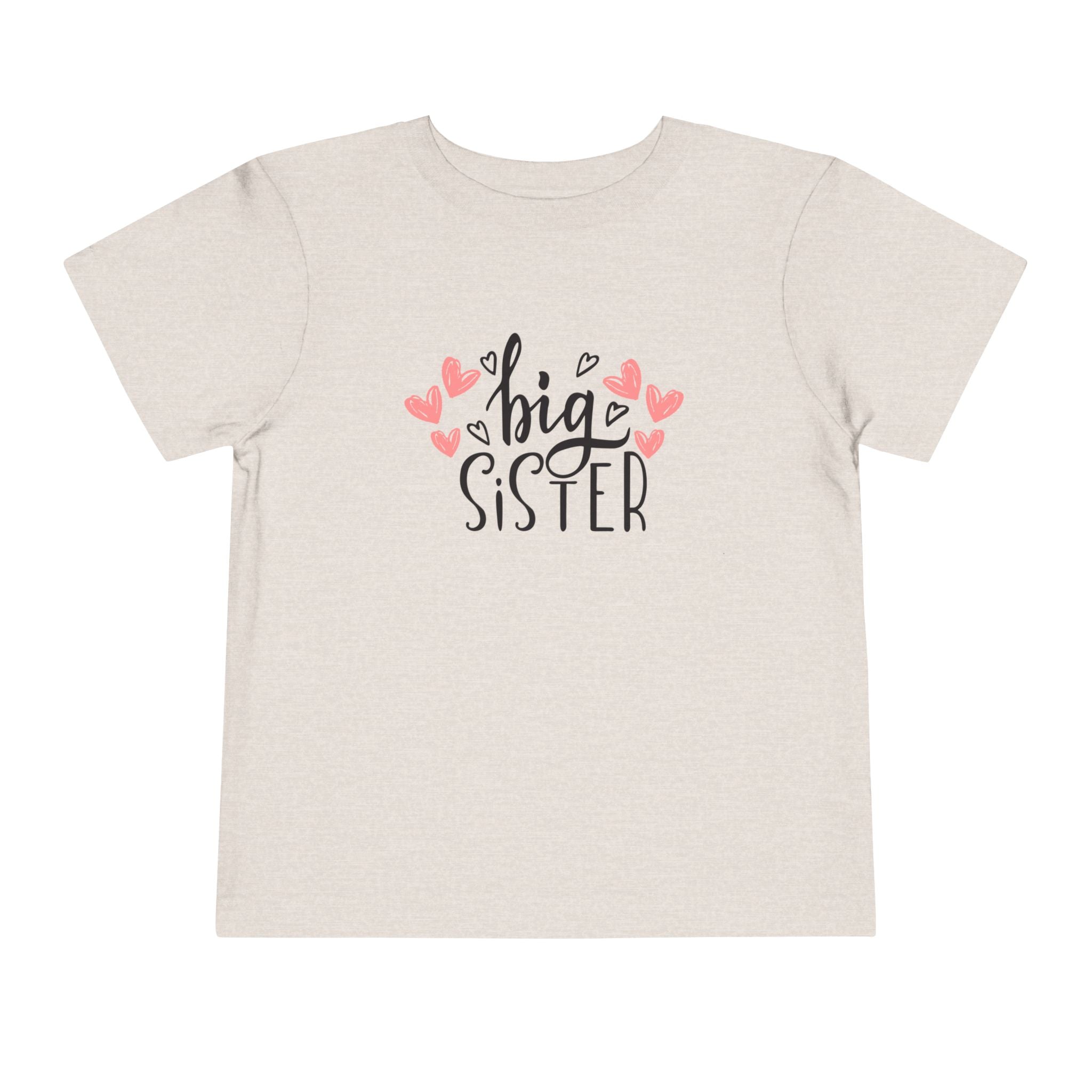 Big Sister Hearts - Toddler Tee with Heart Design
