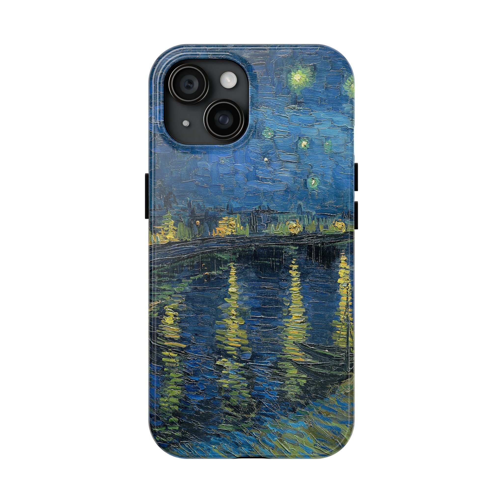 Starry Night Over the Rhone - Vincent Van Gogh - Tough Case for iPhone 14, 15, 16 - Spruced Roost