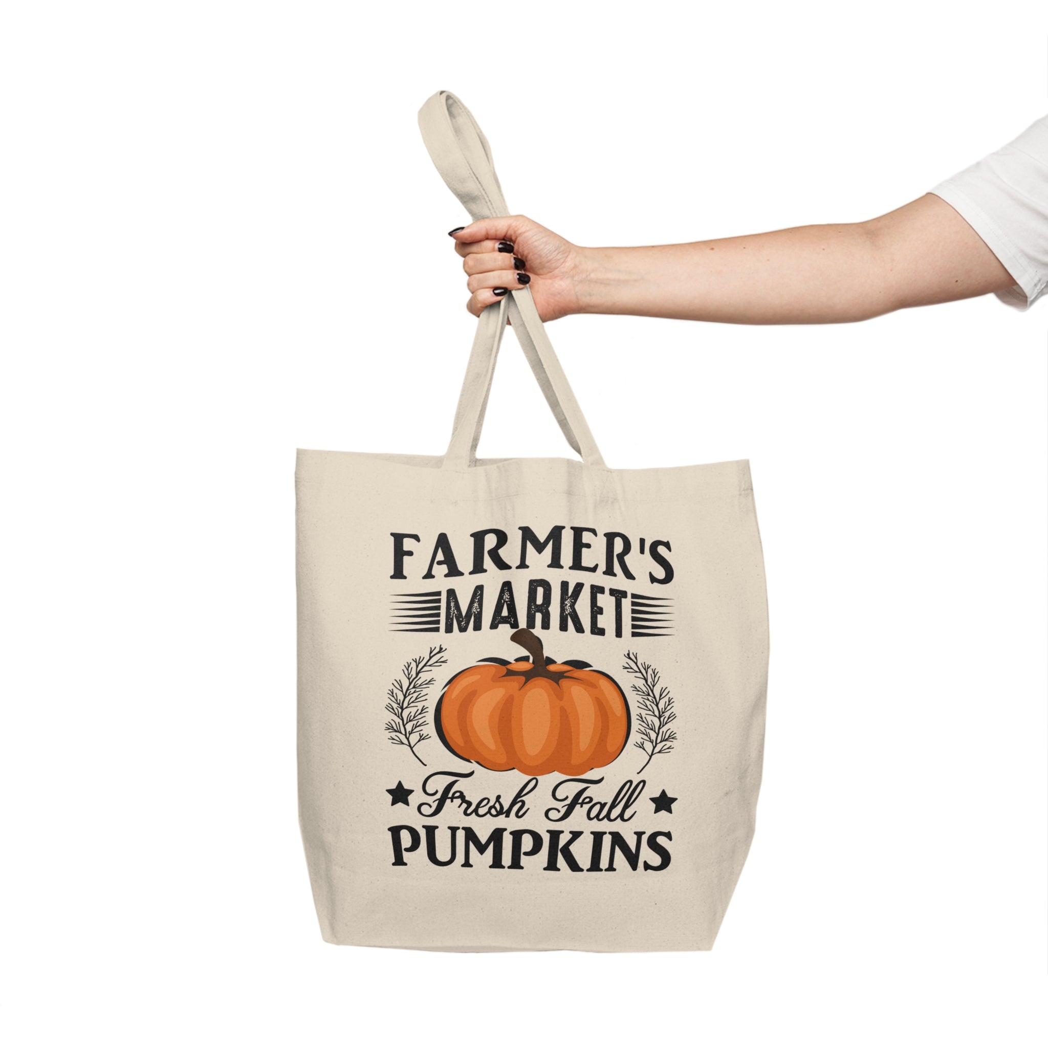 Farmers Market Fresh Pumpkins - Canvas Shopping Tote - Spruced Roost