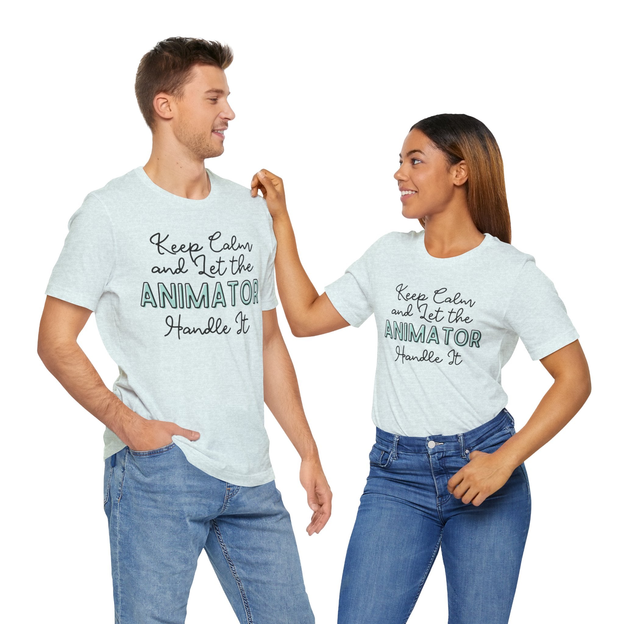Keep Calm and let the Animator handle It - Jersey Short Sleeve Tee - Spruced Roost