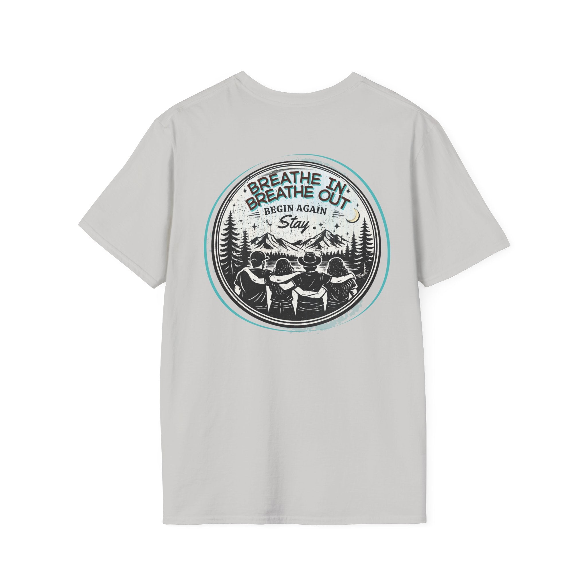 Breathe In,  Breathe Out - Women's Unisex Sized Crew Graphic T-Shirt