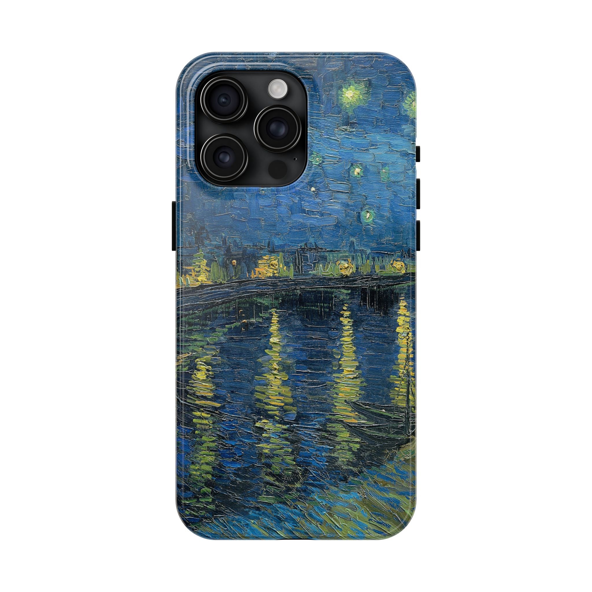 Starry Night Over the Rhone - Vincent Van Gogh - Tough Case for iPhone 14, 15, 16 - Spruced Roost