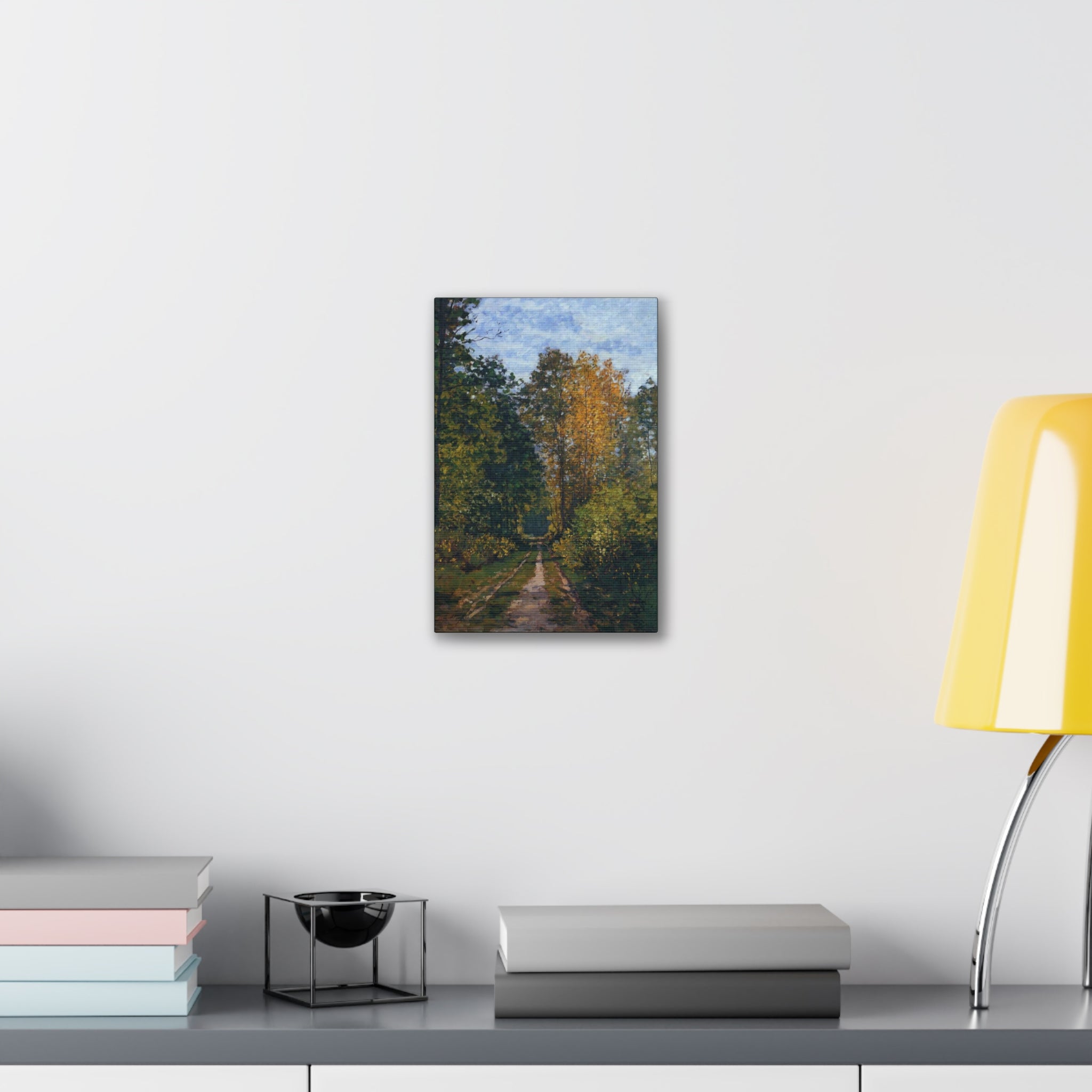 Wooded Path 1865 - Claude Monet - Canvas Stretched, 0.75" - Spruced Roost