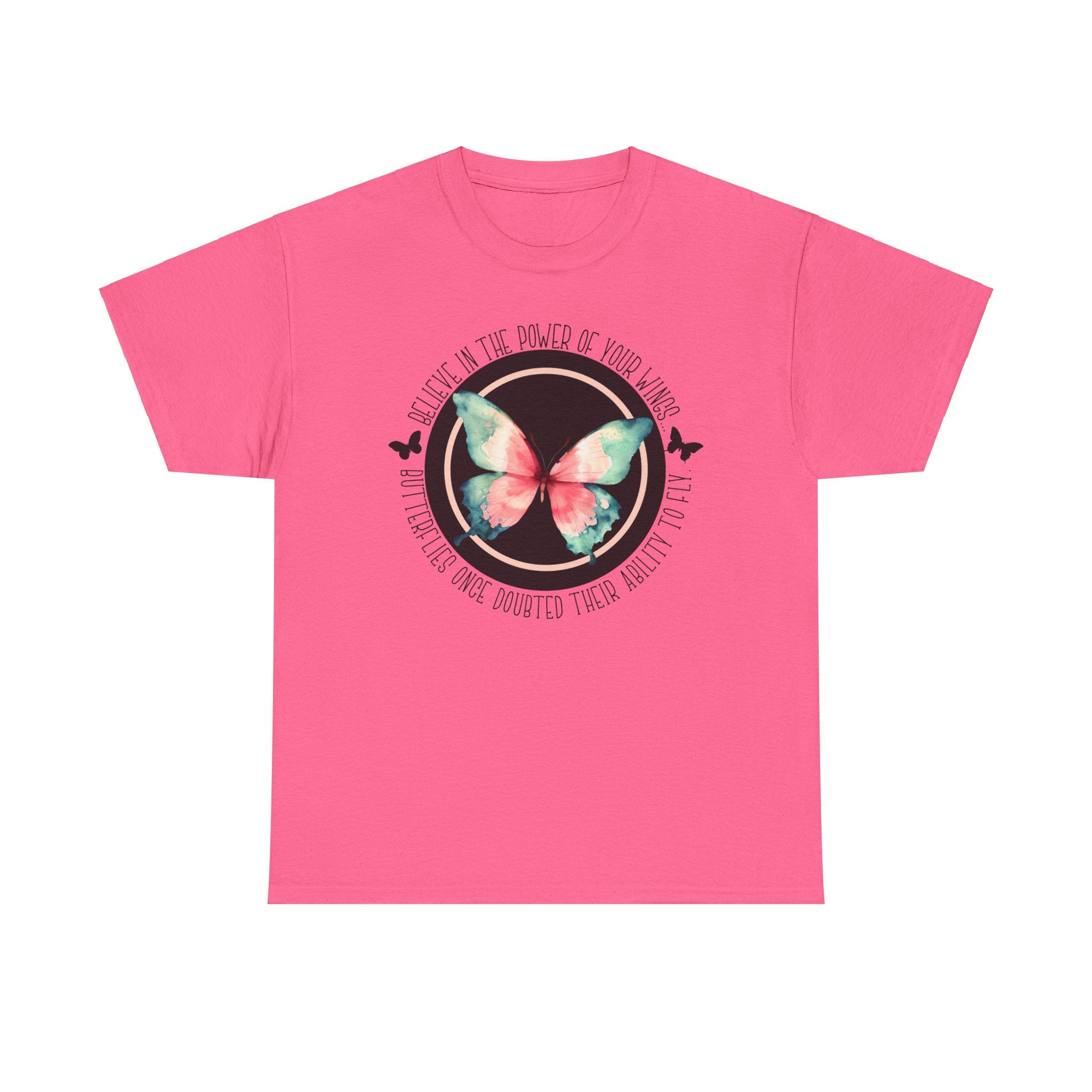 Believe in the Butterfly - Unisex Heavy Cotton Tee - Spruced Roost