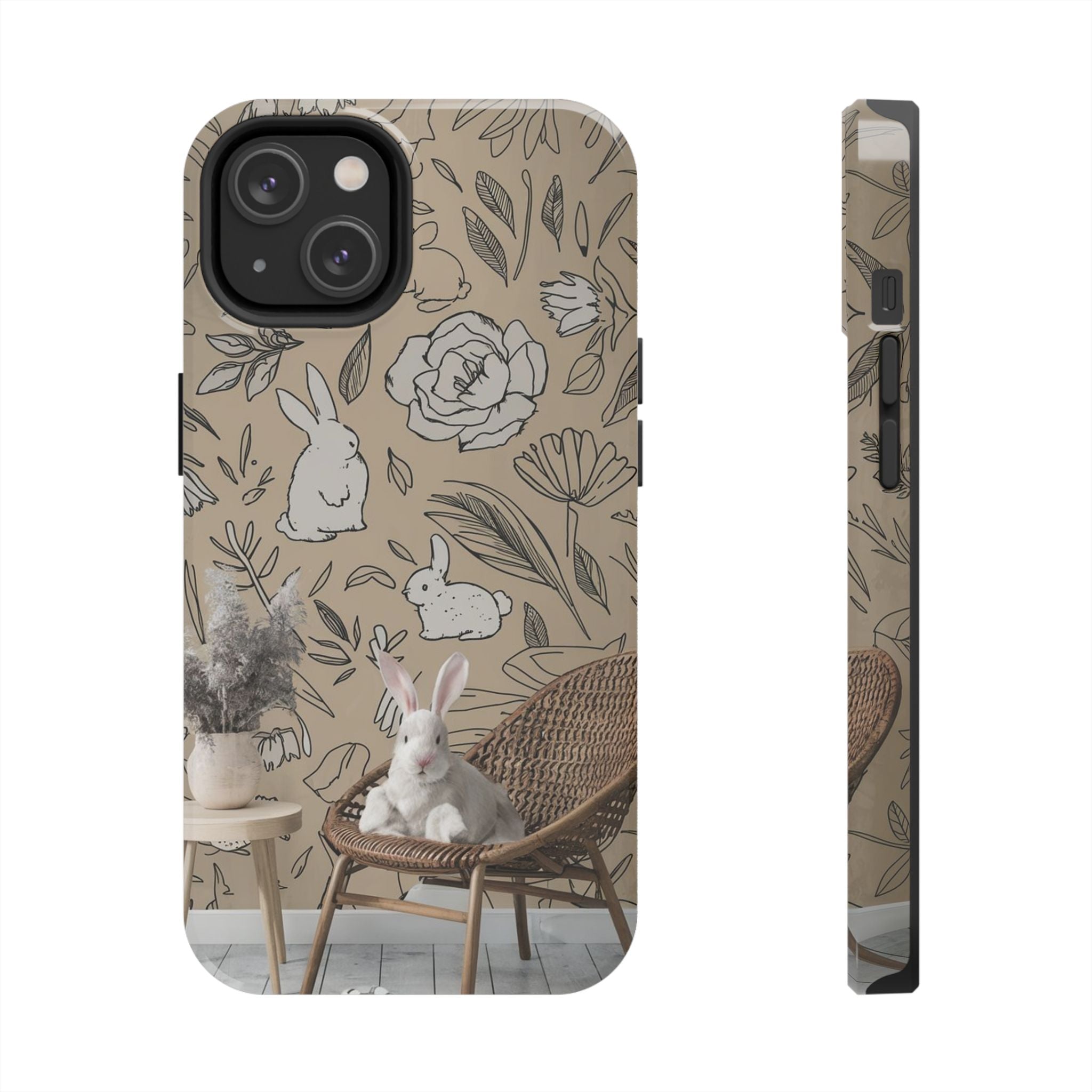 Bunny Business - Tough Case for iPhone 14, 15, 16 - Spruced Roost