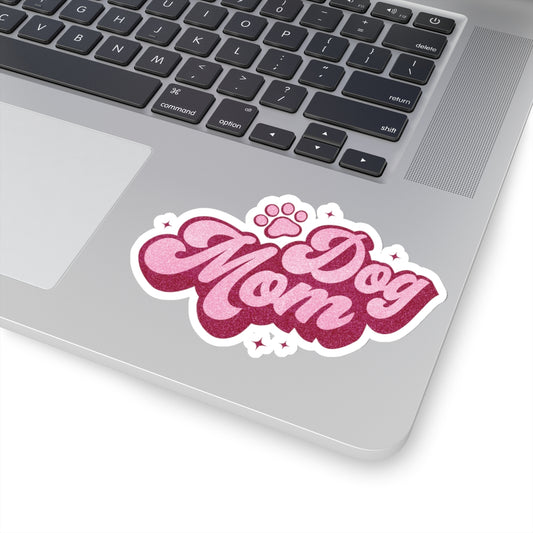 Dog Mom Pink Kiss-Cut Stickers